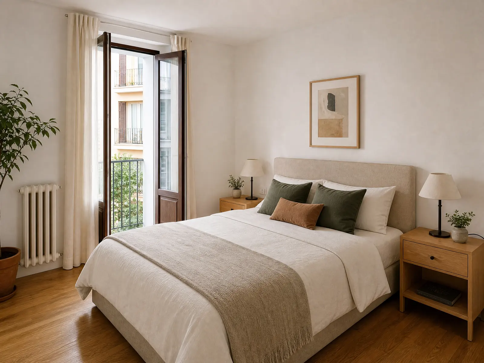 Camera da letto · Appartamento ristrutturato con balconi