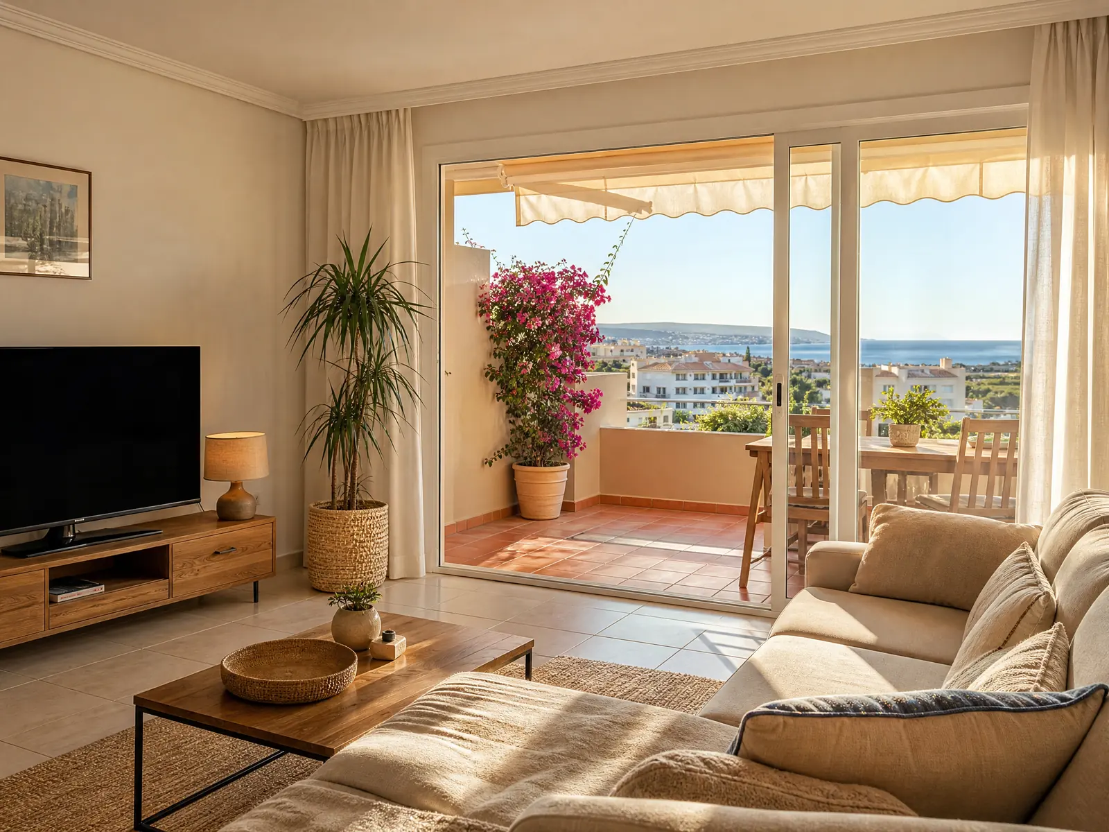 Appartamento con terrazza e vista mare · Mijas Costa, Costa del Sol