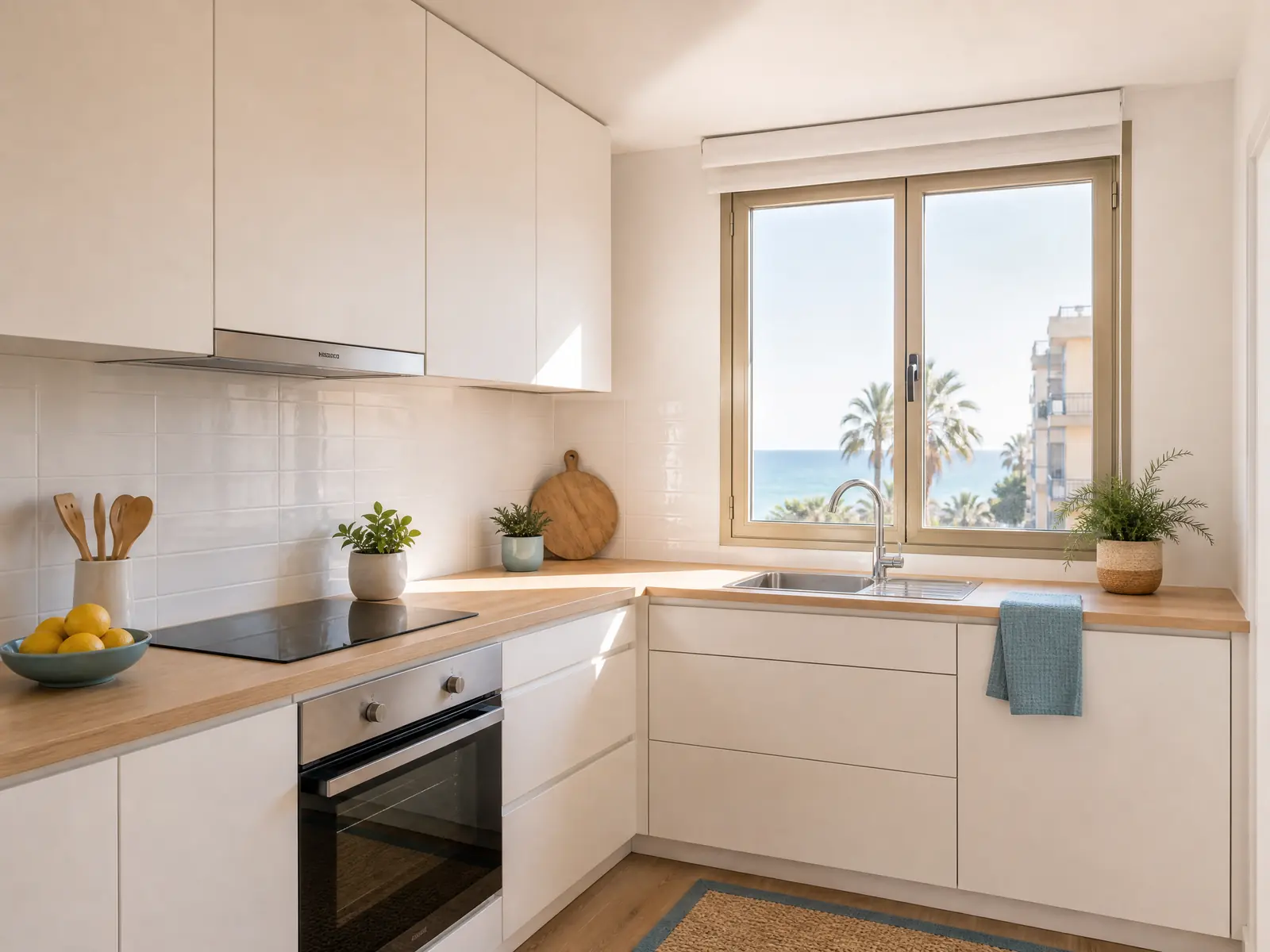 Cocina · Piso luminoso cerca del mar